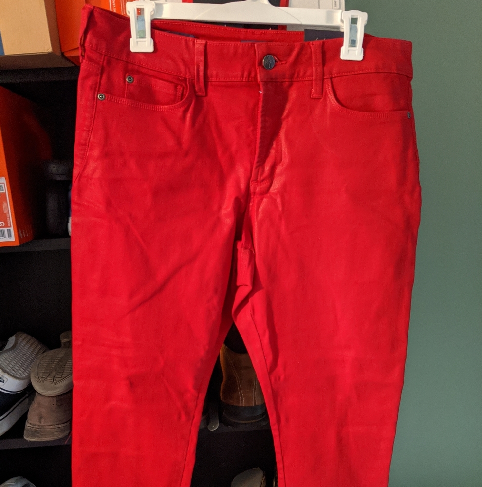 NYDJ size 14P red jeans